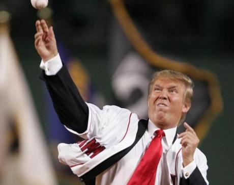 8/17/2006 Boston, MA Donald Trump at Fenway Park on Friday August 18, 2006. Matthew J. Lee/ photo -- Library Tag 08192006 Metro
